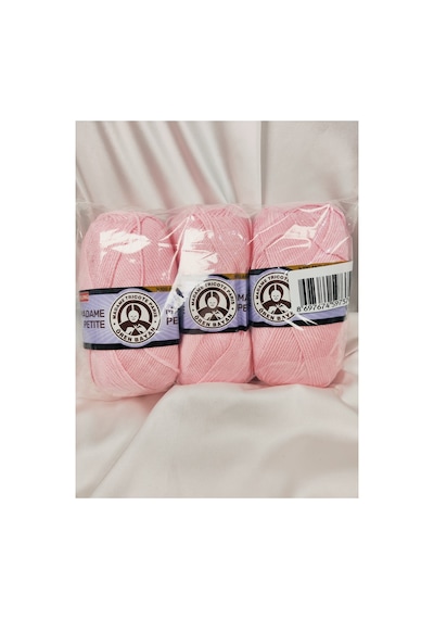 Madame Petite Antipilling Şeker Pembe El Örgü İpi 3 Adet Amigurumi İpi - Renk: 039
