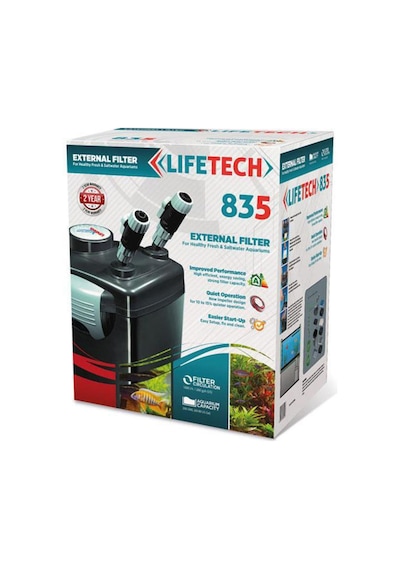 Lifetech 835 Akvaryum Dış Filtre Siyah Kova İçi Dolu 1000 L/H