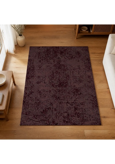 Kartela Halı Sina Halı Jüt Taban Dokuma Halı Bordo - 100 X 150 Cm
