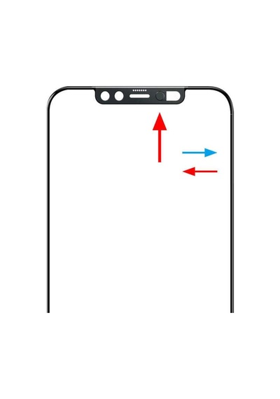Apple Uyumlu   iPhone 12 Pro Max Secret Temperli Cam Full Ekran Koruyucu Siyah