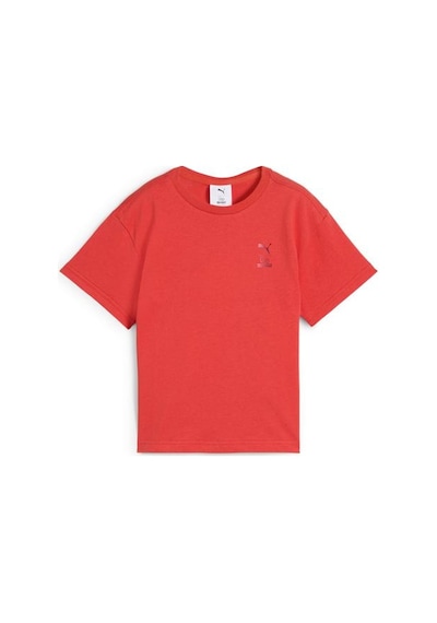 Puma Puma X Hk&fr Graphic Kız Çocuk Kırmızı Yuvarlak Yaka Tişört Kırmızı