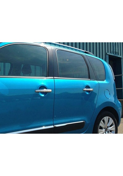Citroen C4 2010-2020 Krom Kapı Kolu 4'Lü