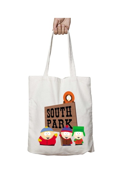 Art Hediye South Park İki Taraf Kalıcı Yıkanabilir Okul Plaj Omuz Bez Çanta Çok Renkli