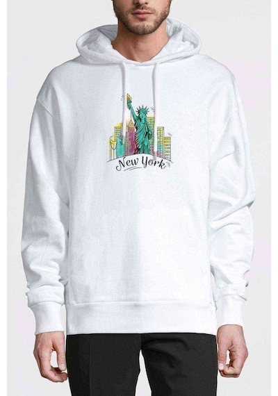 Vector Character Design Statue Of Liberty Baskılı Erkek Sweat (531030917)