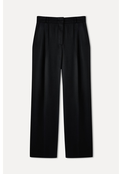 Mudo Kadın Kadın Siyah Loose Fit Liyosel Pantolon 1265086