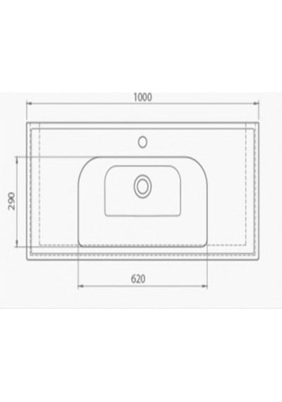 Turkuaz Seramik Frame 031400-U Seramik Lavabo 100 CM