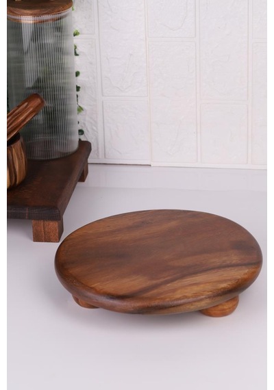 Atby Akasya Top Ayaklı 25cm Sunumluk S/16 Ahşap
