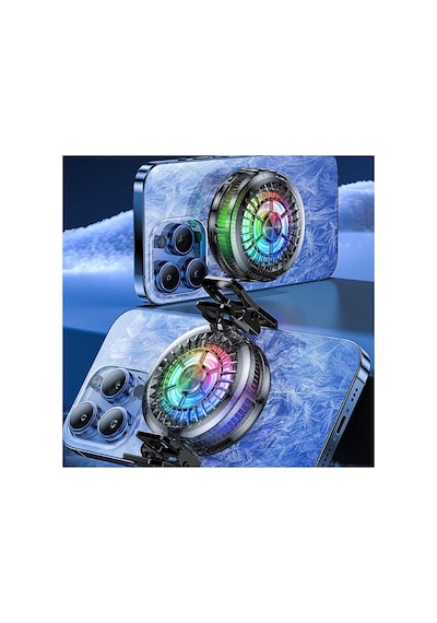 Telefon Sogutucu Fan Rgb Işıklı Gaming Telefon Soğutucu Pugb Oyun İçin Hızlı Soğutma Aparatı