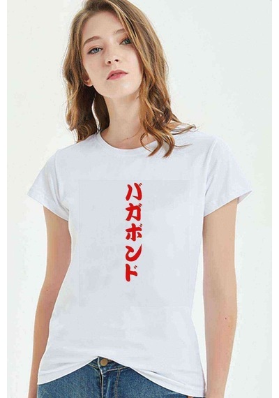 One Punch Man Baskılı Beyaz Kadın Tshirt (534308587)