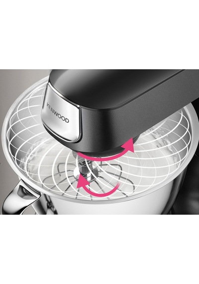 Kenwood Titanium Chef Baker 1200w Çift Hazneli Siyah Mutfak Şefi Kvc85.004bk