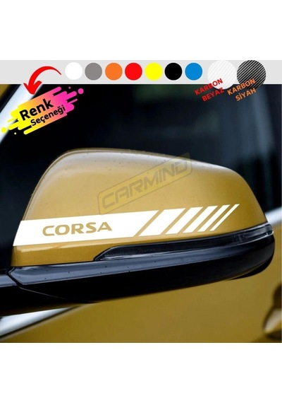 Carmind Araba Yan Ayna Şerit Sticker (2 Adet)