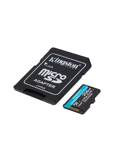 Kingston Canvas Go Plus SDCG3/256GB 256 GB MicroSDXC Class 10 UHS-I U3 V30 Hafıza Kartı + Adaptör