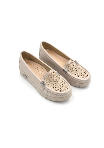 Prego Oc Shoes Poli Hafif Taban Günlük Kadın Ayakkabı Bej Bej