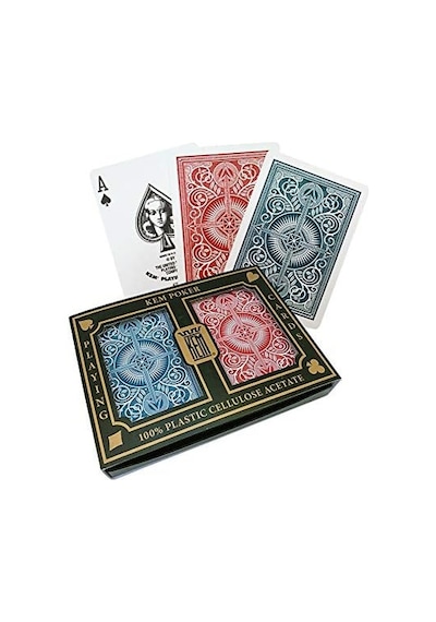 Kem Arrow, Poker Boyu, Standard Endeks, Kırmızı & Mavi, Çift Deste