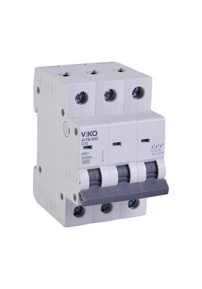 Viko 4vtb-3c10 Otomatik Sigorta 4,5ka C Tipi 3 Kutup 10a 10