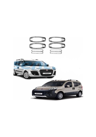 Doblo 2 4 Kapı Kolu Set Krom 8 Parça 2010 2011 2012 2013 2014