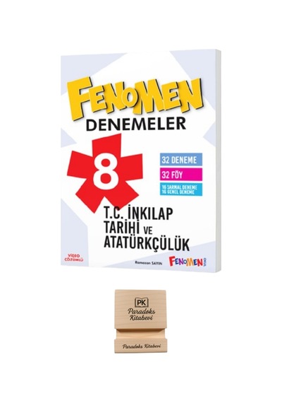 Fenomen Lgs 8. Sınıf İnkılap Tarihi Ve Atatürkçülük Fenomen Denemeler + Telefon Standı