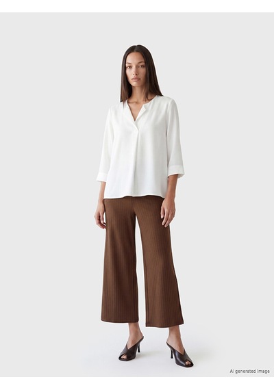Lcw Everyday Kahverengi Beli Lastikli Soft Touch Kadın Kapri