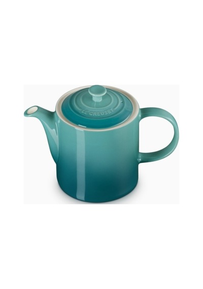 Le Creuset 4 Fincan Kapasite Şık Tasarım Büyük Seramik Demlik Turkuaz
