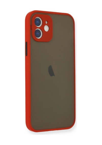 Apple iPhone  Uyumlu,  12 Mini Kılıf Montreal Silikon Kapak - Kırmızı