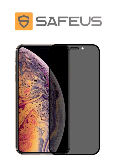 Safeus Tam Kaplayan Hayalet Parmak İzi Bırakmayan Safir Ekran Koruyucu Cam , Apple Uyumlu iPhone Xs Max İle