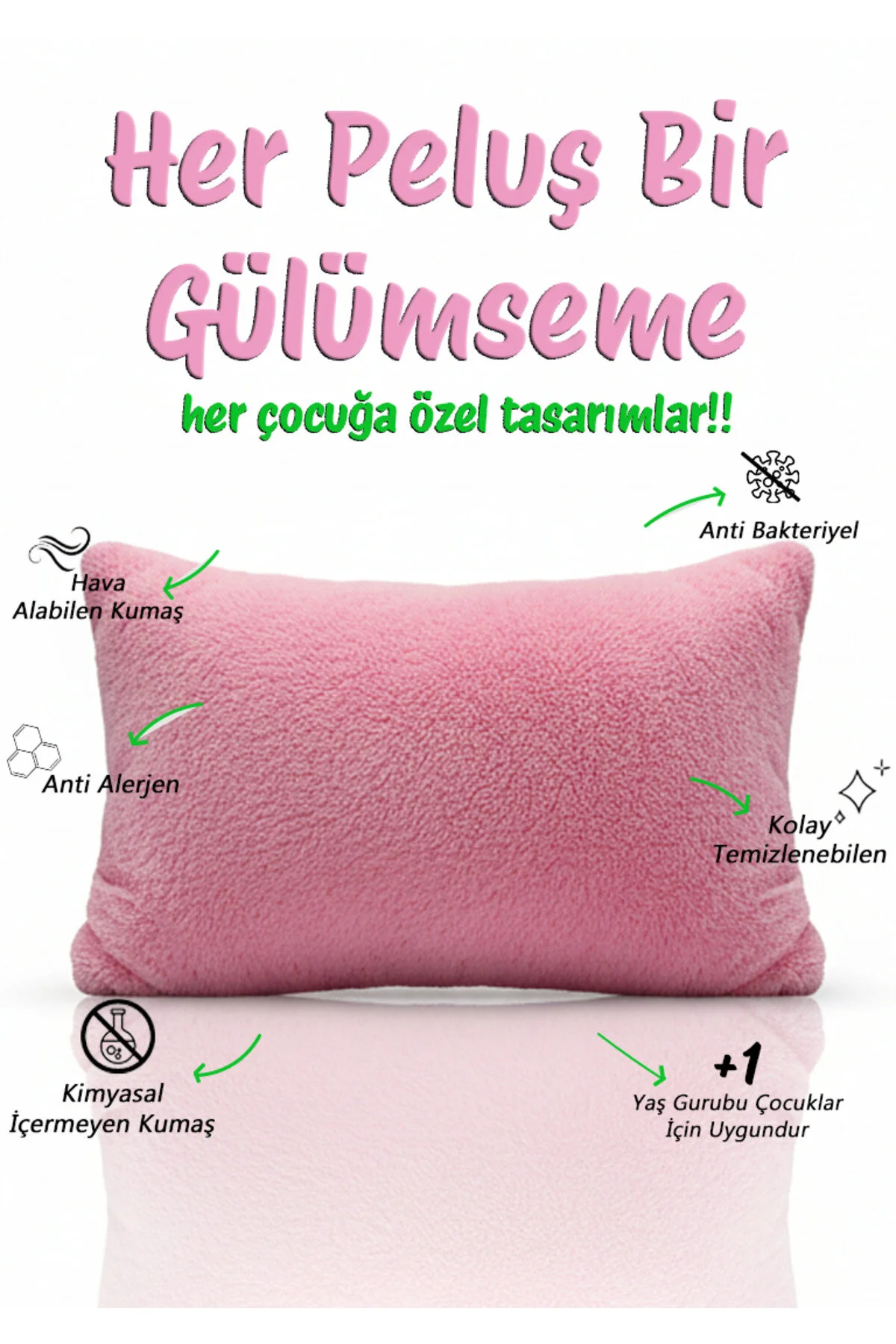 Seyahat Boyun Yastığı - Araç & Seyahat Açık Pembe