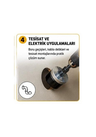 7 Parça Panç Testere Seti Ø26-32-38-45-50-56-63 Mm