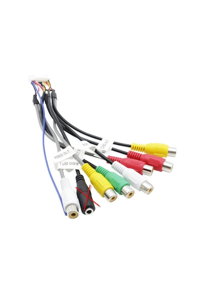 Mikrofon Girişsiz Android Multimedya Double Teypler İle Uyumlu 20 Pin Amfi Rca Kablo Demeti Diğer