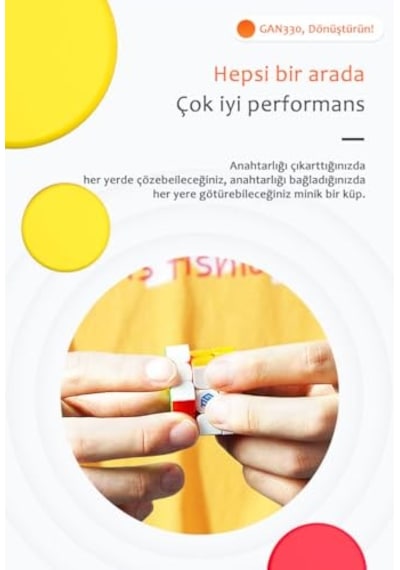 330 Anahtarlık Rubik Küp Zeka Küpü Paskalya Yumurta Sürümü 3x3 Türkiye Resmi Satıcısı