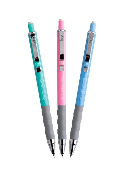 Serve Steps Mekanik Kurşun Kalem Pastel 0.7mm 36'lı Stand Çok Renkli