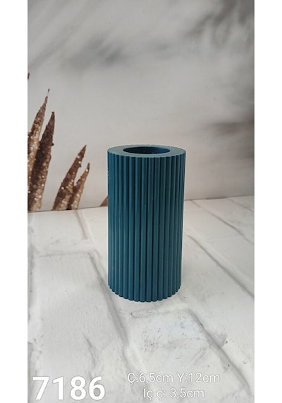 Yy7186 Orta Çizgili Tealight Silikon Kalıp