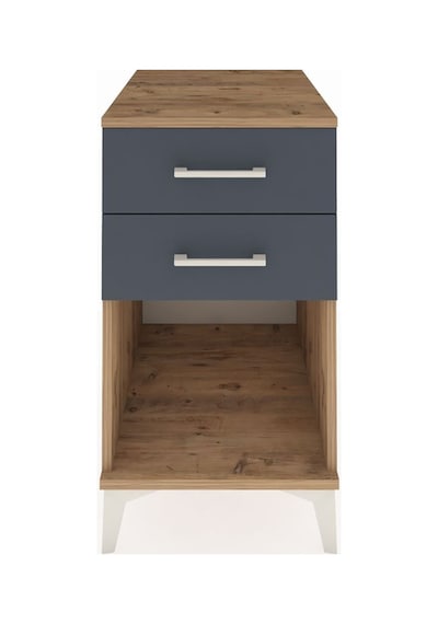 Kronos Komodin 2 Çekmeceli 44x59x80 Çam-antrasit Çam
