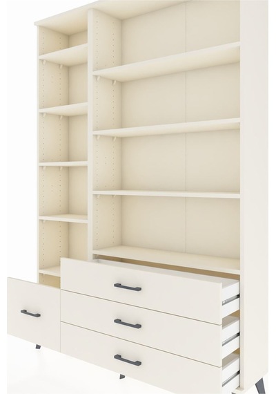 Arges Dolap 9 Raflı 4 Çekmeceli 132x30x195 Aytaşı-aytaşı/aytaşı Aytaşı