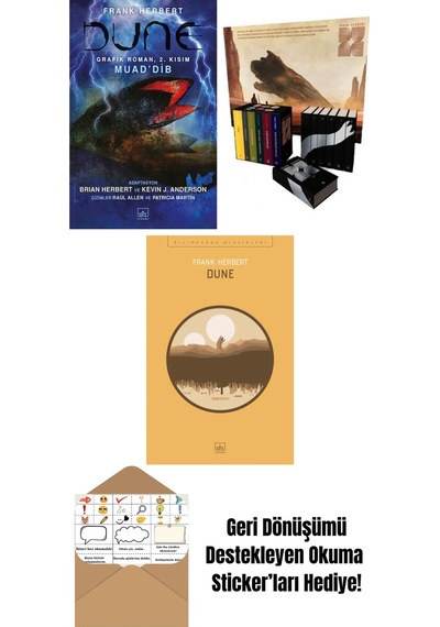Dune Grafik Roman: 2. Kısım Muad Dib + Dune Serisi Kutu Set 6 Kitap Ciltli + Dune
