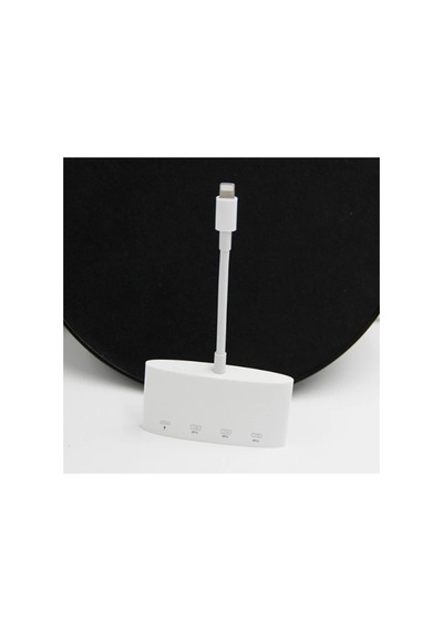 Ally Nk-1040 4in1 Apple Uyumlu iPhone Lightning To Usb Kamera Adaptörü Beyaz