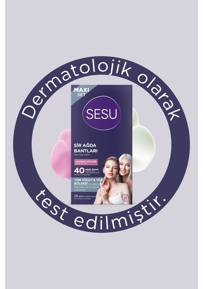 4 Adet Sesu Ağda Bandı Maxi Set 40'lı