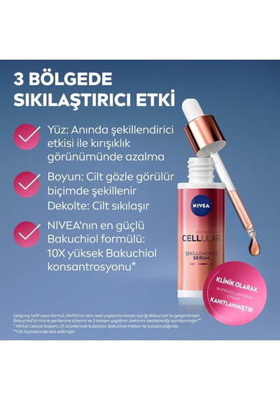 Cellular Expert Lift Şekillendirici Ve Sıkılaştırıcı Serum 30ml, Doğal Retinol Alternatifi Bakuchiol,kırışıklık Karşıtı Diğer