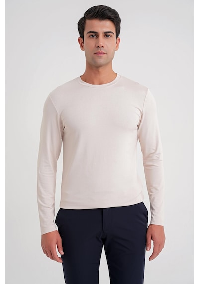 Efor Ts 870 T-shırt Slim A.bej Casual Bej