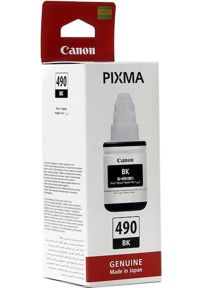 Canon GI-490 BK 0663C001 Şişe Mürekkep Kartuş Siyah