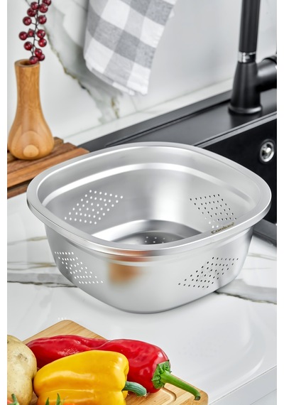 Cooker Maxflow 26 Cm Çelik Süzgeç Yk1872 Gümüş