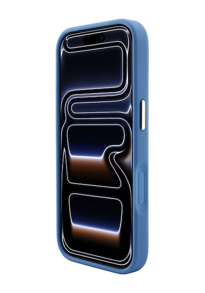 Apple iPhone Uyumlu 18 Pro Max Kılıf Guess Lisanslı M-safe  C-magnet 4g Desenli Yazı Logolu Kapak Mavi