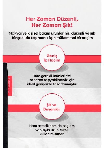 Missha Pouch B Round Büyük Boy Makyaj Çantası