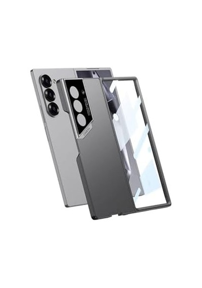 Galaxy Z Fold 6 Kılıf Ultra İnce Kamera Korumalı Sert Rubber Zore 3. Seri Procase Kapak-titanyum-gri 50 x 22