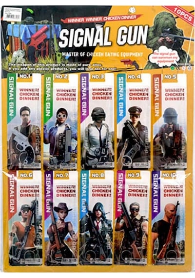 Metal Anahtarlık Pubg Silah Paket