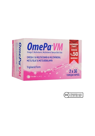 Omepa Vm 2x30 Yumuşak Kapsül