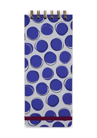 Episode Uzun Spiralli Dotty 100 Yp. Defter - Blue Circles Çok Renkli