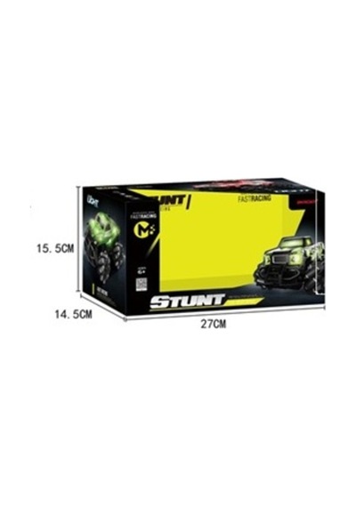 Stunt 4x4 Işıklı Araba - Uzaktan Kumandalı Full Fonksiyon Şarjlı 2.4g , Beyaz-yeşil Genel