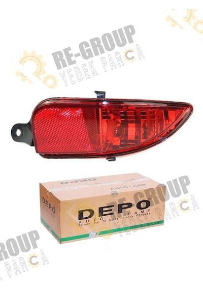 Opel Corsa C Arka Tampon Reflektörü Makyajlı Kasa 2004-2006 -sağ-