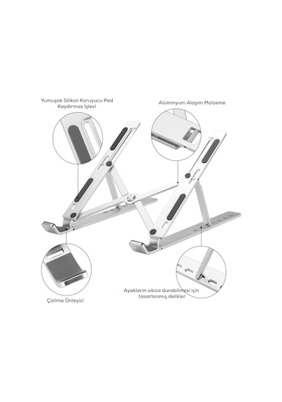 Laptop Standı Tablet Standı Notebook Apple Uyumlu MacBook Stand Ayarlabilir