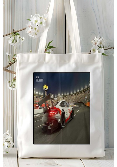 Art Hediye Grand Turismo Oyun Baskılı Omuz Çanta Kişiye Özel Model 2 Çok Renkli
